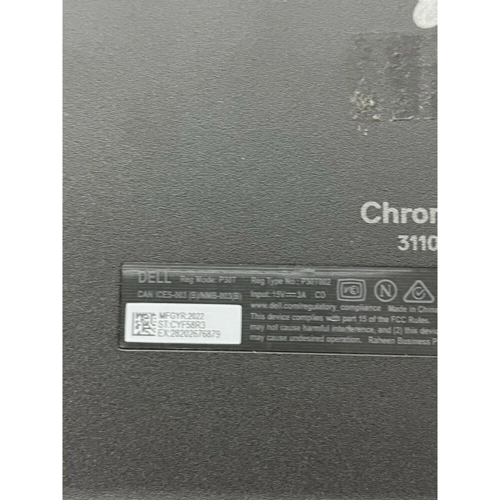 Dell Chromebook 3100 2-in-1 P30T Fully Working TESTED Google Touchscreen Laptop